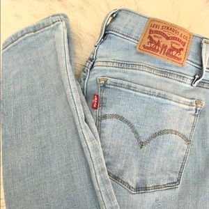 Levi Jeans light wash super skinny